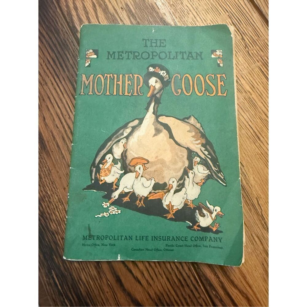 Vintage The Metropolitan Mother Goose Elizabeth C. Watson Paperback Story Book‎